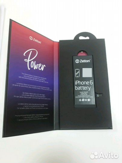 Акб iPhone OEM/Zetton - 6/6plus/6S/6S Plus