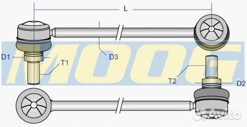 Тяга / стойка vols0318 moog