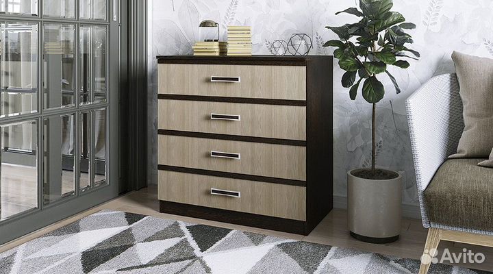 Комод 886*850*504 Сакура венге/лоредо,сонома/белый