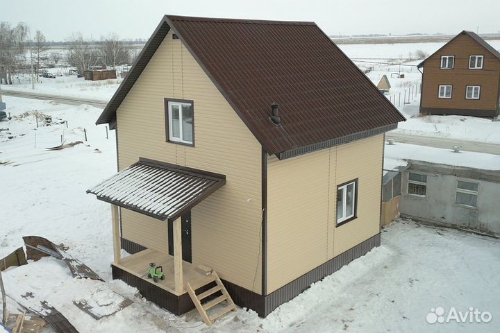 Каркасный дом 78 кв.м с коммуникациями 402-89