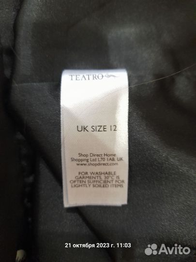 Платье Teatro UK 12