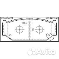 Колодки тормозные передние suzuki swift RS413/RS41
