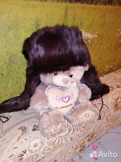 Шапка ушанка мужская кроличья р. 59-60