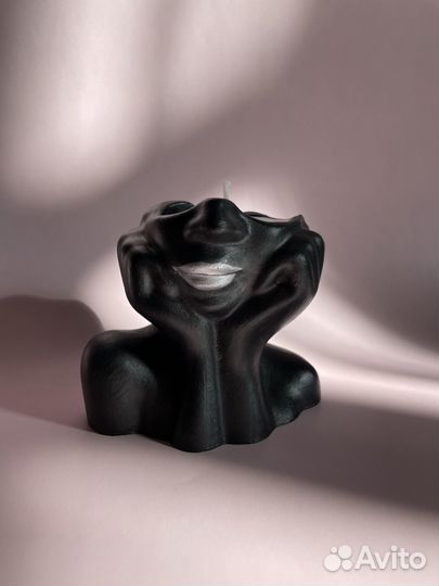 Соевая свеча в гипсе