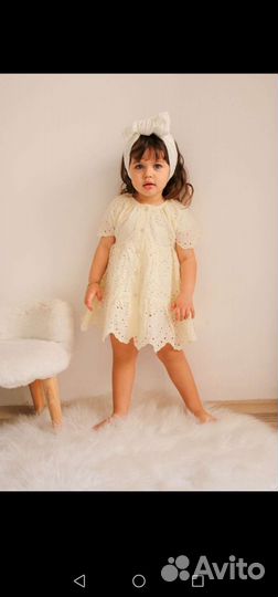 Джинсовое Платье для девочки Zara 122,128