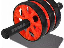 Ролик для пресса красный три колеса диаметр 15,5 с