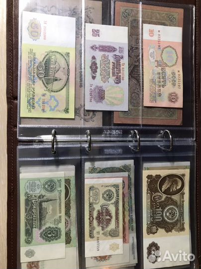Коллекционный альбом с банкнотами