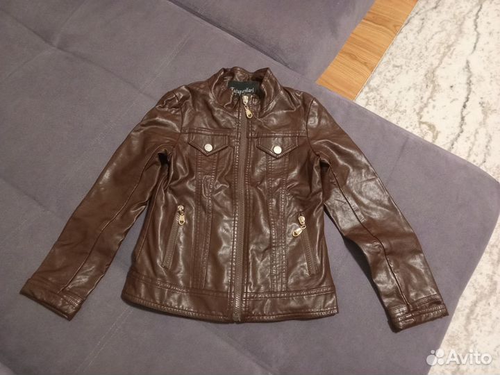 Куртка кожзам, 122-128