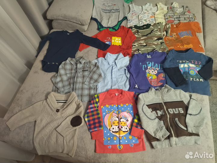 Пакет одежды на мальчика 4-12месяцев