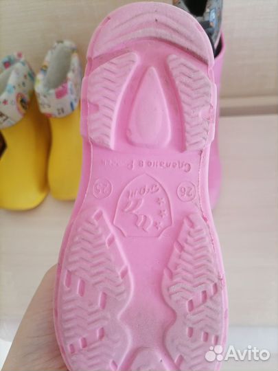 Резиновые сапоги 25 26