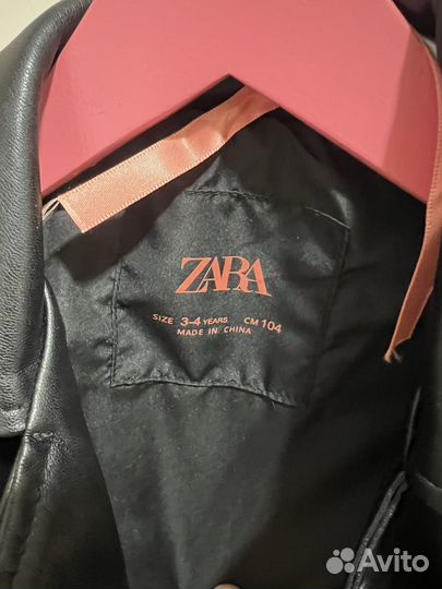 Кожаная косуха zara