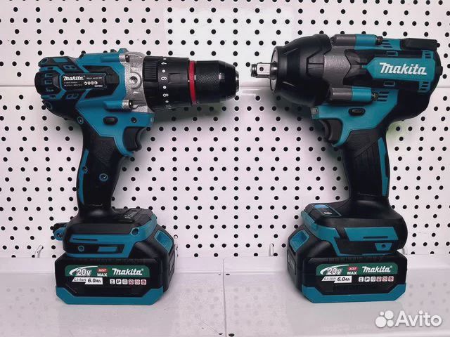 Набор инструментов Makita гайковерт 1100 н.м + лед