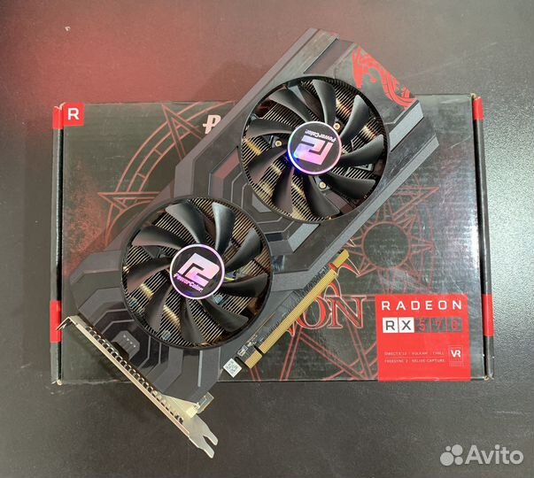 Игровая видеокарта rx 570 8gb