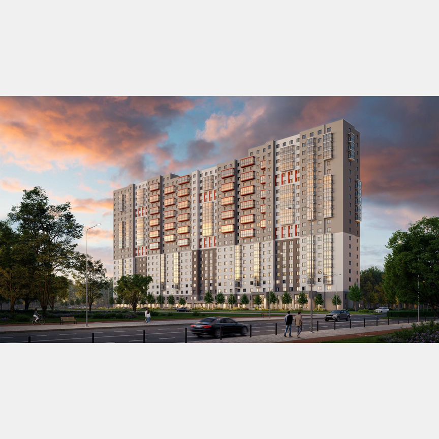 1-к. квартира, 33,9 м², 21/22 эт.