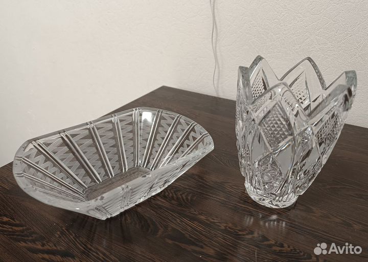 Вазы салатники стекло