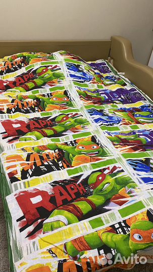 Детское постельное белье 1.5 Черепашки ниндзя