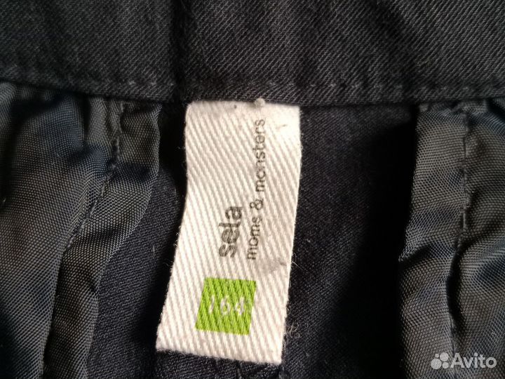 Брюки Sela в школу темно-синие