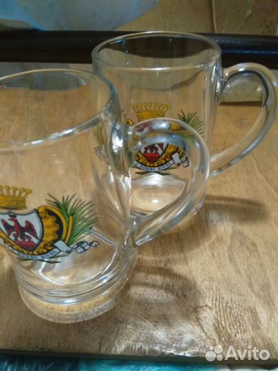 Кружка пивная Чешское стекло