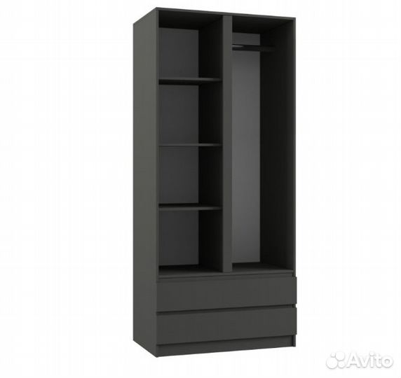 Шкаф высокий серый в стиле IKEA