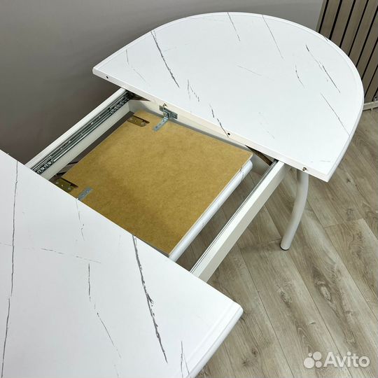 Стол обеденный раздвижной Балтимор К (Белый/мдф Мр