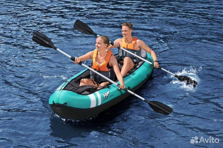 Байдарка надувная 2х местная до220кг