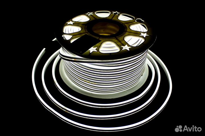 Гибкий неон 2-жилы, двухсторонний