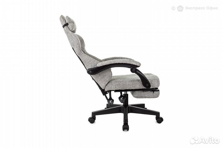 Кресло игровое с подставкой для ног knight lord/F GR