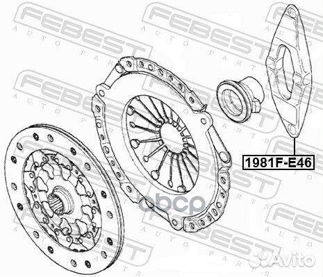 Вилка сцепления 1981FE46 Febest