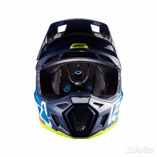 Очки + Шлем Leatt Moto 8.5 Helmet Kit Blue Yellow