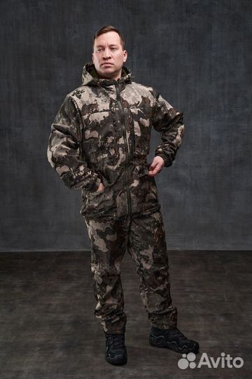 Костюм taygerr Кречет дюспо-флис, волны, р.48-50/1