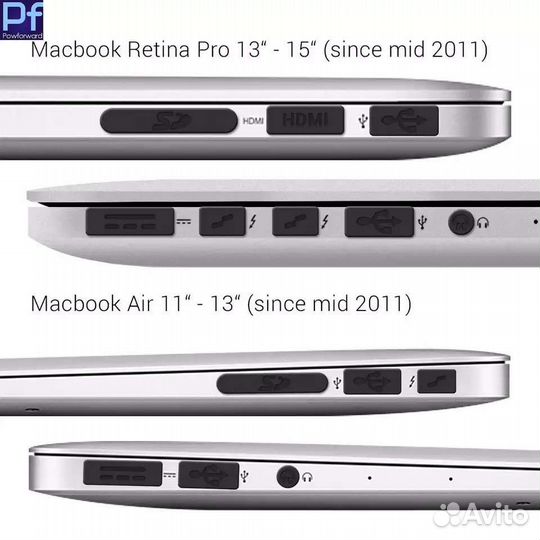 Apple MacBook Pro Retina 13,15. Air 11, 13