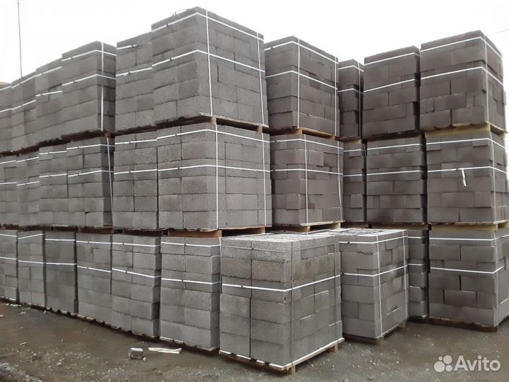 Керамзитобетонные блоки полнотелые