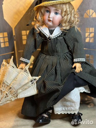 Антикварная кукла Simon Halbig 50см