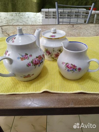 Чайник заварочный, молочник,сахарница СССР