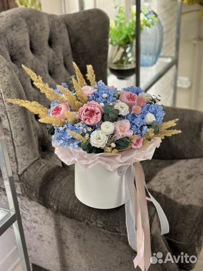 Букет из стабилизированных цветов