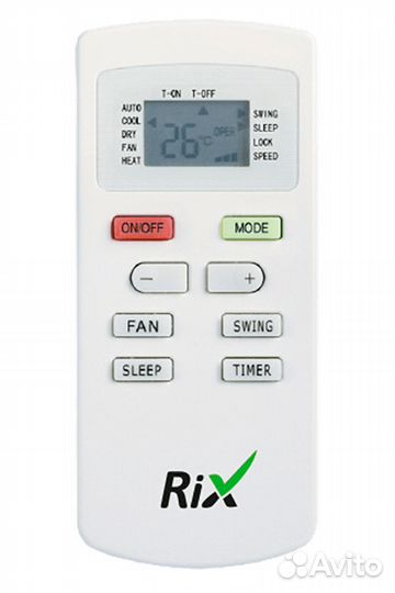 Пульт для сплит-системы RIX