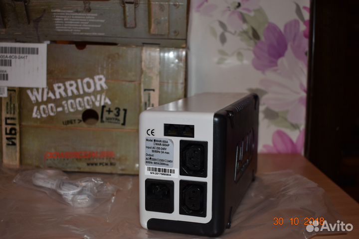 Ибп War-500A, War-1000AP, Ippon Back Verso 600