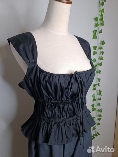 Винтаж ретро блуза под корсет панталоны хлопок