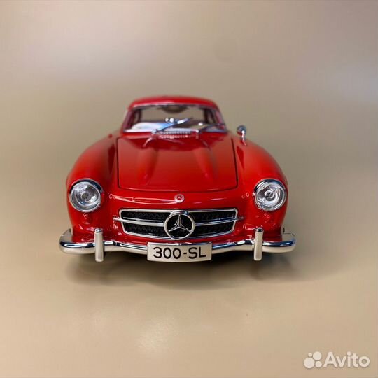 Mercedes 300 SL Металлическая Машинка с Выхлопом