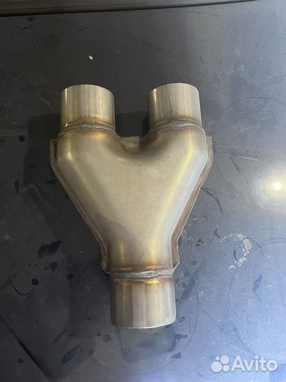 Тройник на выхлоп из нержавейки