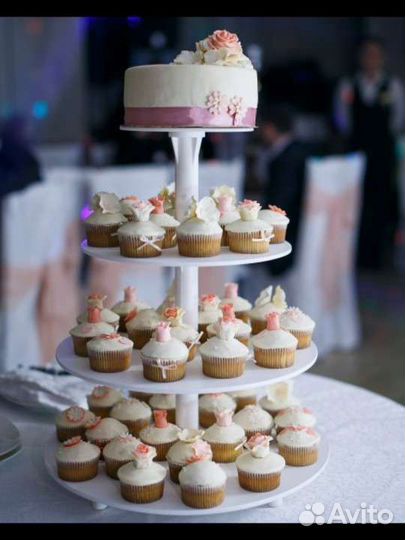 4х ярусная подставка для торта и капкейков