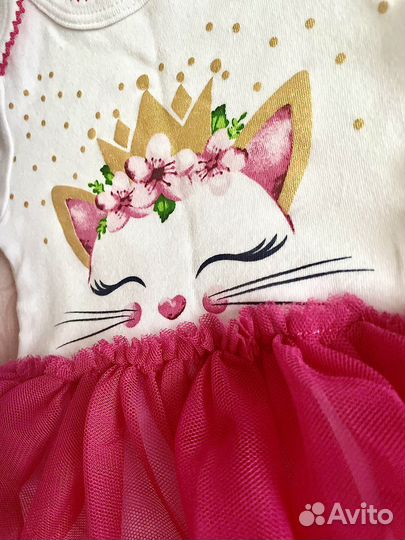 Платье боди для девочки 62