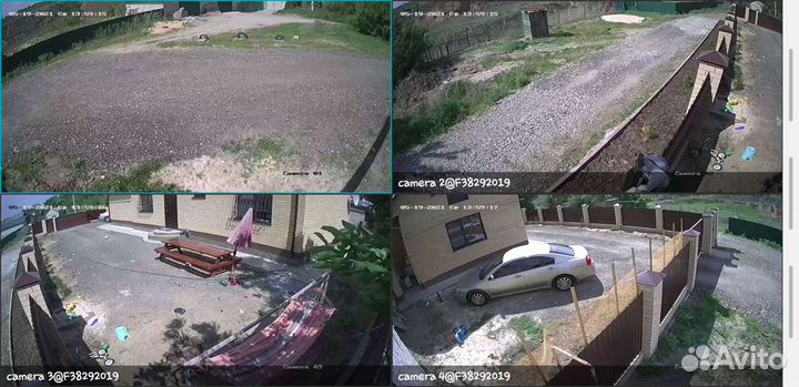 Видеонаблюдение Комплект на 2 внутренние камеры Hi