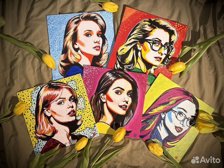 Портрет в стиле pop art