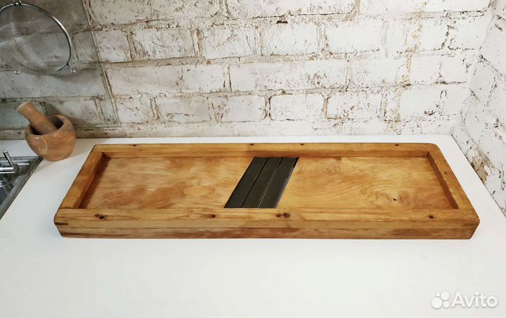 Тёрка для шинковки капусты, деревянная, СССР