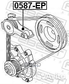 Ролик натяжной mazda MPV LW 1999-2006 febest 05