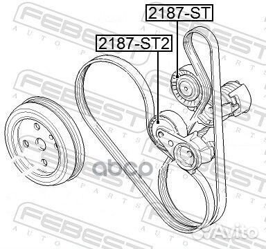 Ролик натяжной приводного ремня ford focus CB4