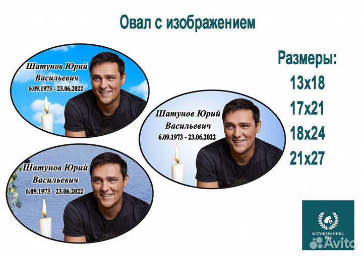 Фотокерамика на памятники или крест