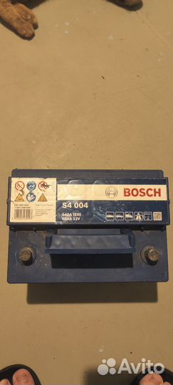 Аккумулятор bosch s4 004 12v