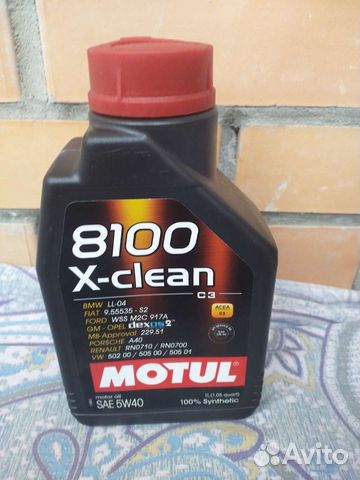 Motul 8100 X-clean 5W40 С3 1л син